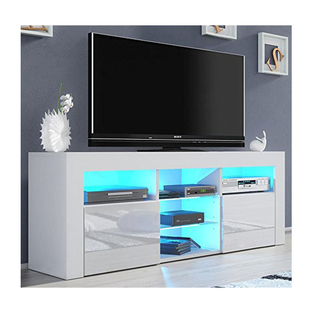 145cm Modern Matt Body High Gloss Fronts TV Stand Unit