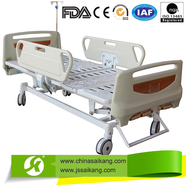 Sk021 China Wholesale Durable Three Function Manual Hospital Bed