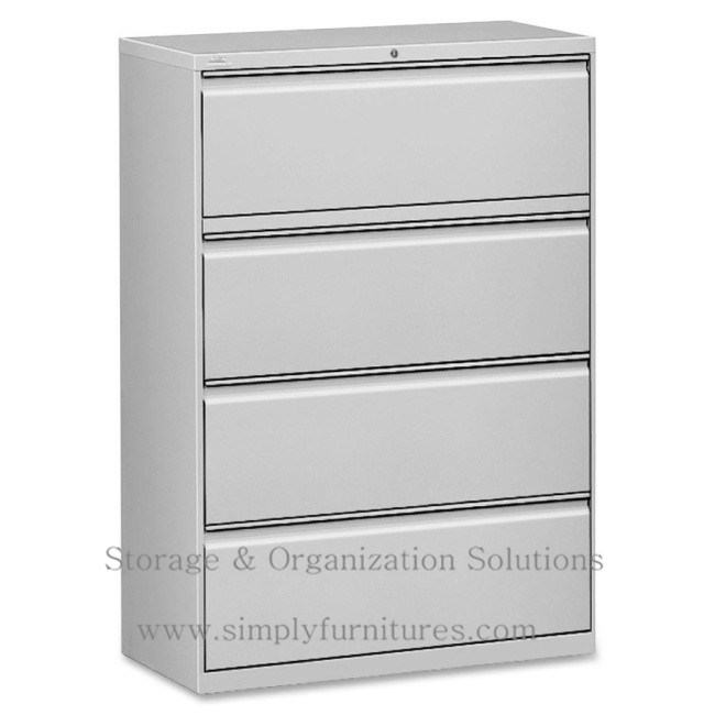 Office Metal Lateral File Cabinet 4 Drawers