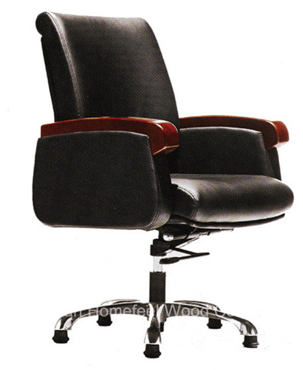 Modern Leather Medium Back Office Manager Chair (HF-CH023B)