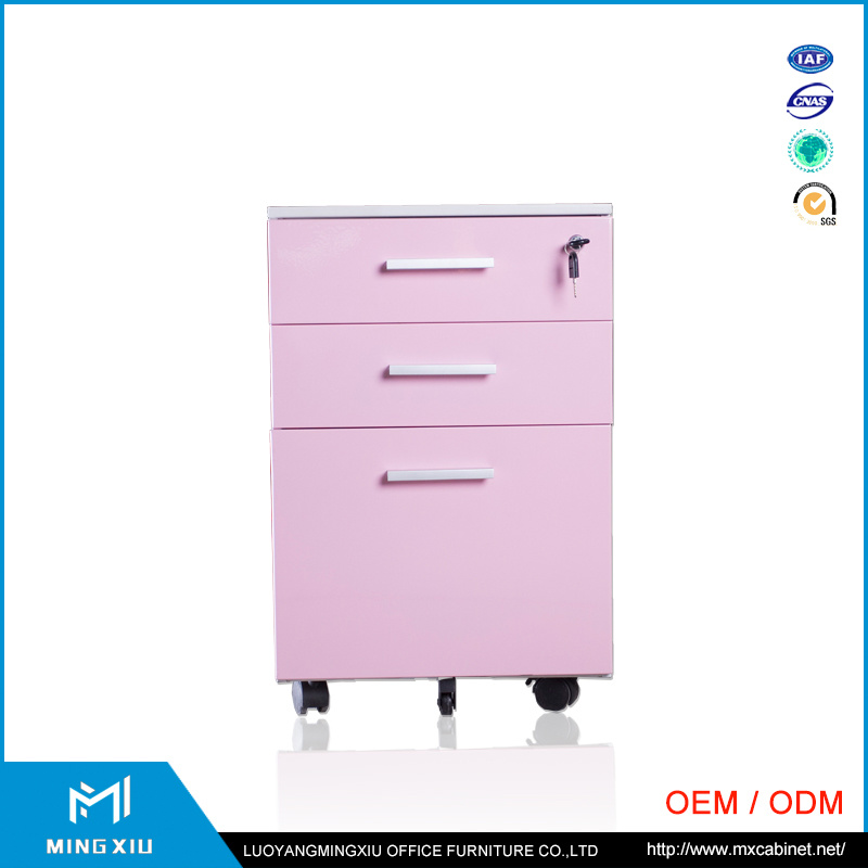 China Supplier Low Price 3 Drawer File Cabinet / Moving Steel Filing Cabinet