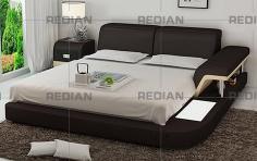 Home Furniture Modern Leather Bed