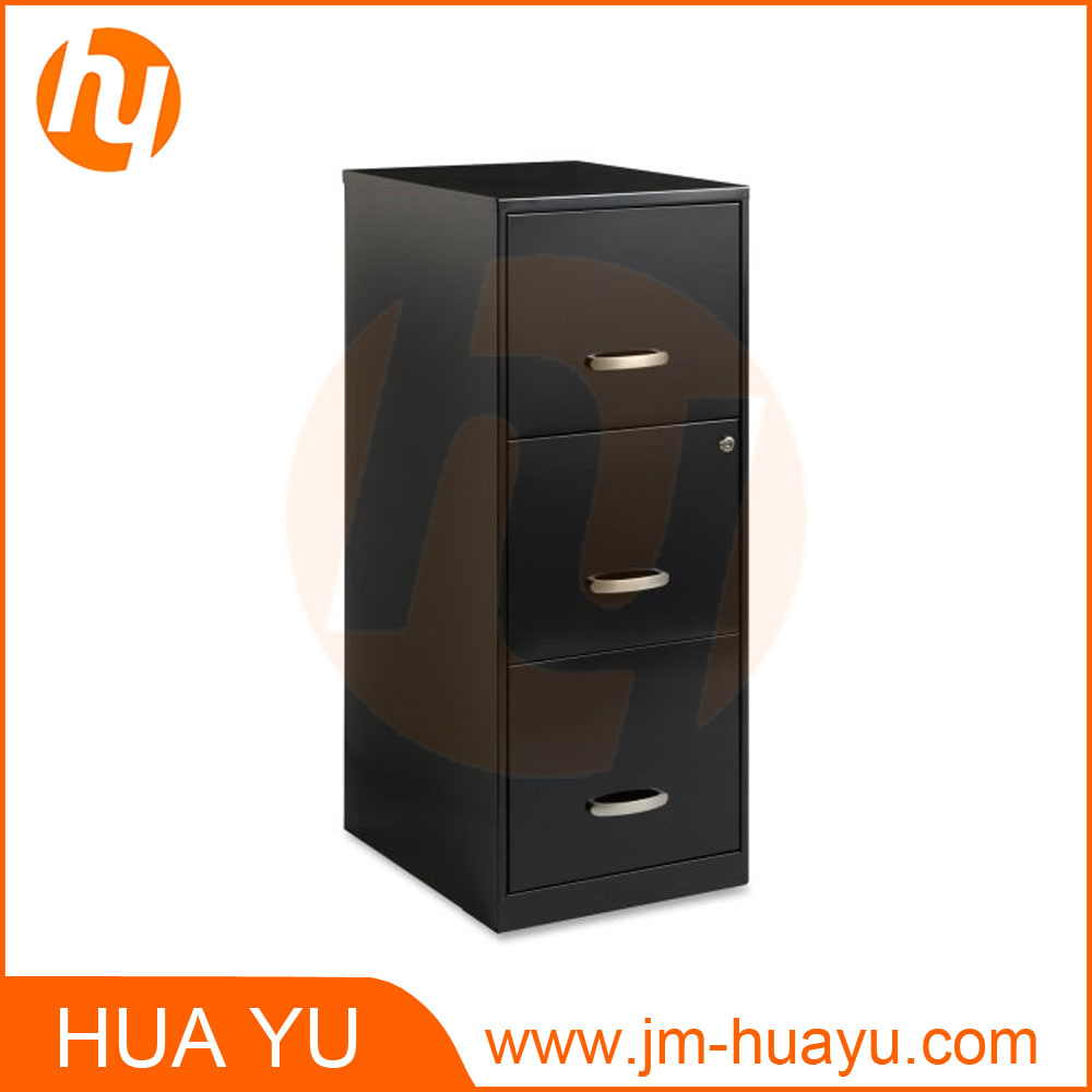 Office Designs 3 Drawer Carbon Black Steel File Cabinet