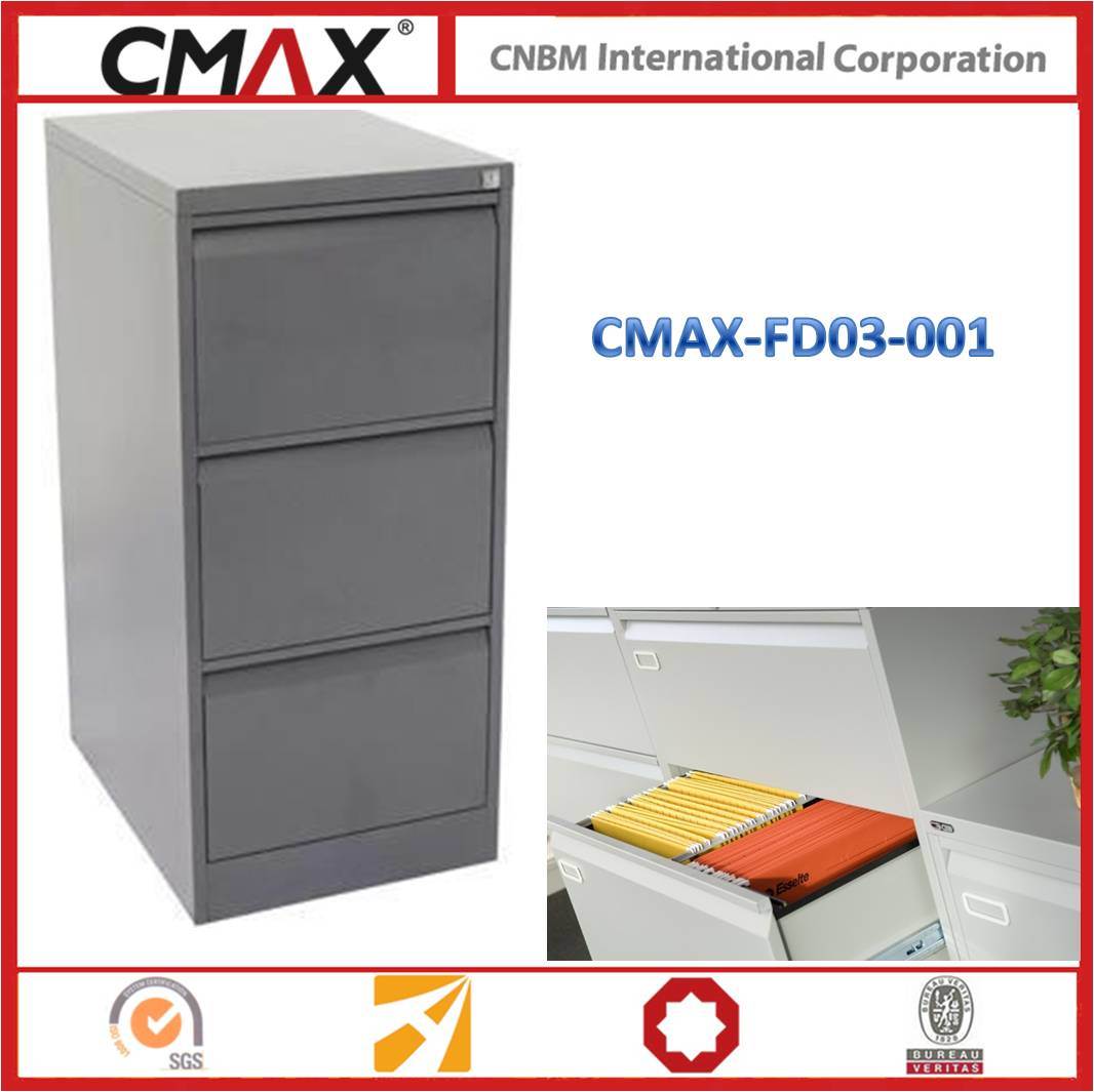 3 Drawer Filing Cabinet with Strong Structure for School, Office, Hospital