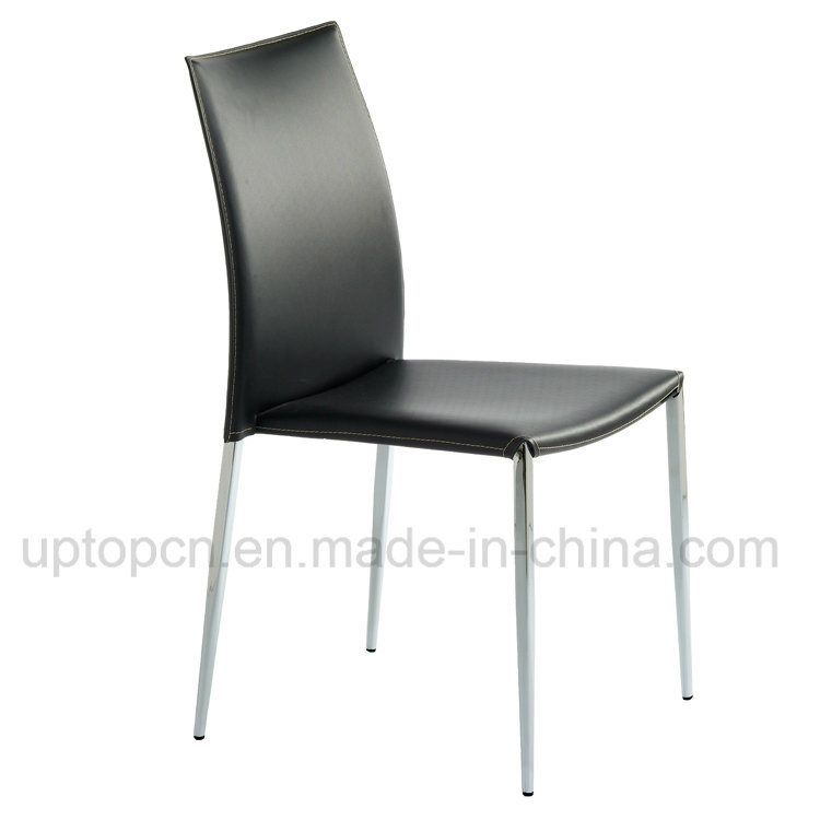 Commercial Wholesale Restaurant Cafe Black Leather Chair (SP-LC222)