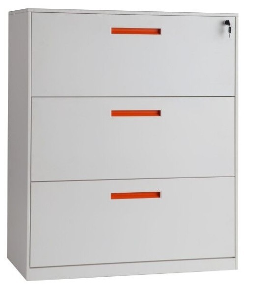 Lockable 3 Drawer Metal Lateral Filing Cabinet