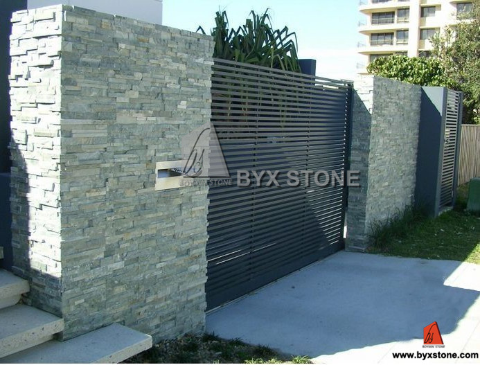 Wood Yellow Quartzite / Slate Culture Stone for Wall