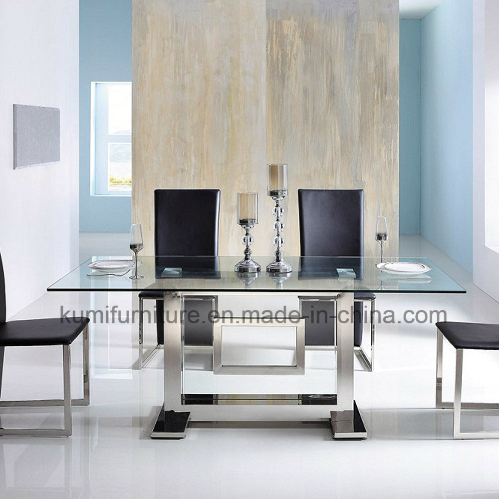 Modern Style Stainless Steel Dining Table