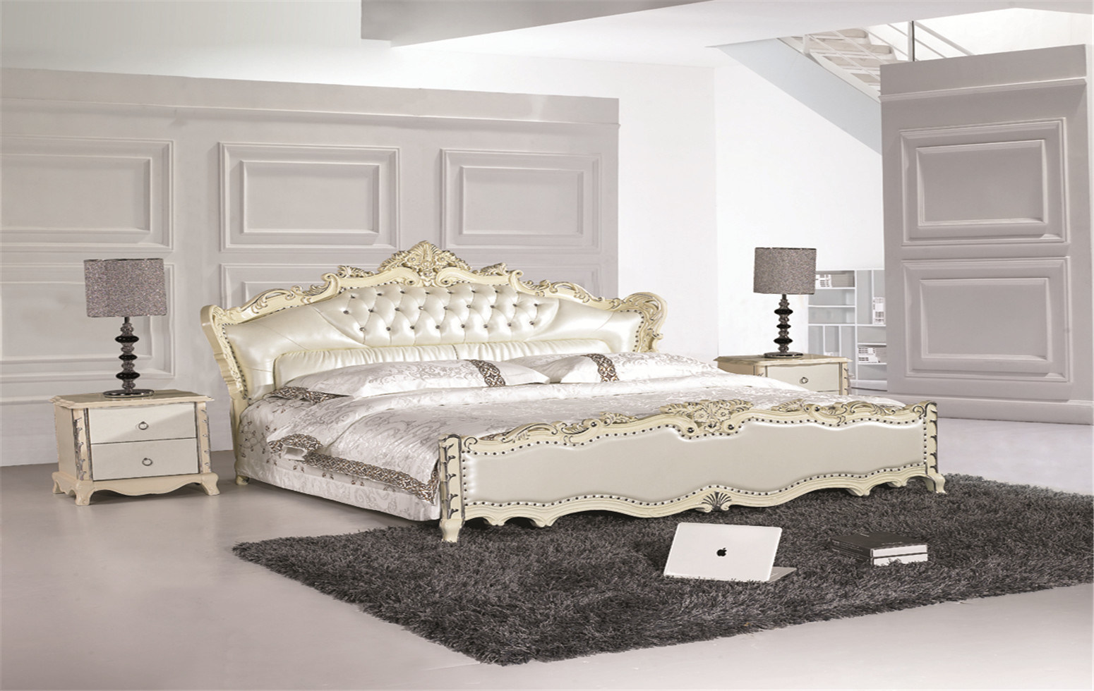 Modern Leather Beroom Bed