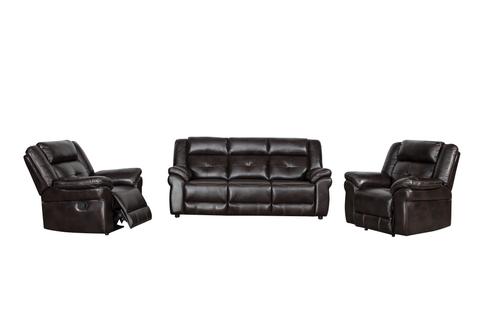 12031 Leather Air Recliner Sofa