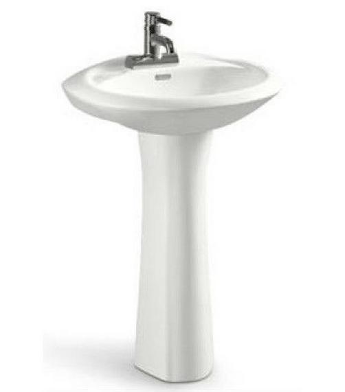 Brand New Quality Ceramic Sanitary Wares Pedestal Bathroom Basin (D2047B)