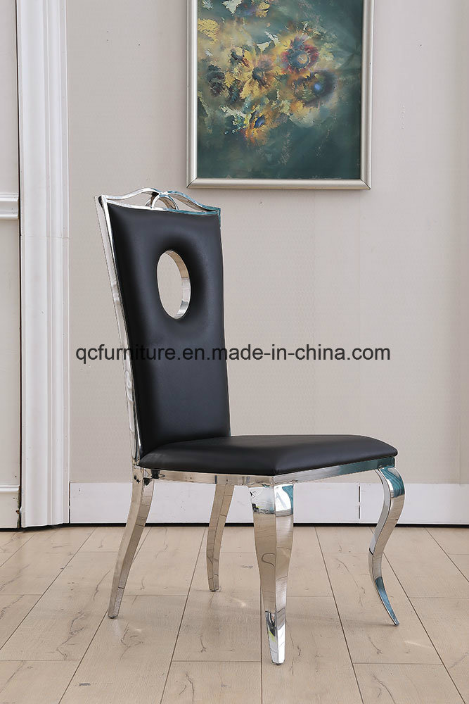 Live Room Furniture Rose Golden Stainless Steel Frame Dining Chair