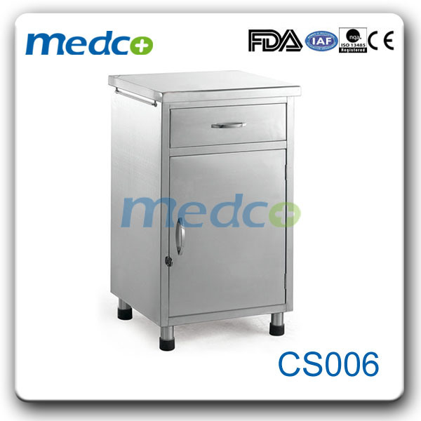 Hospital Bedside Stainless Steel Cabinet for Wardroom Use