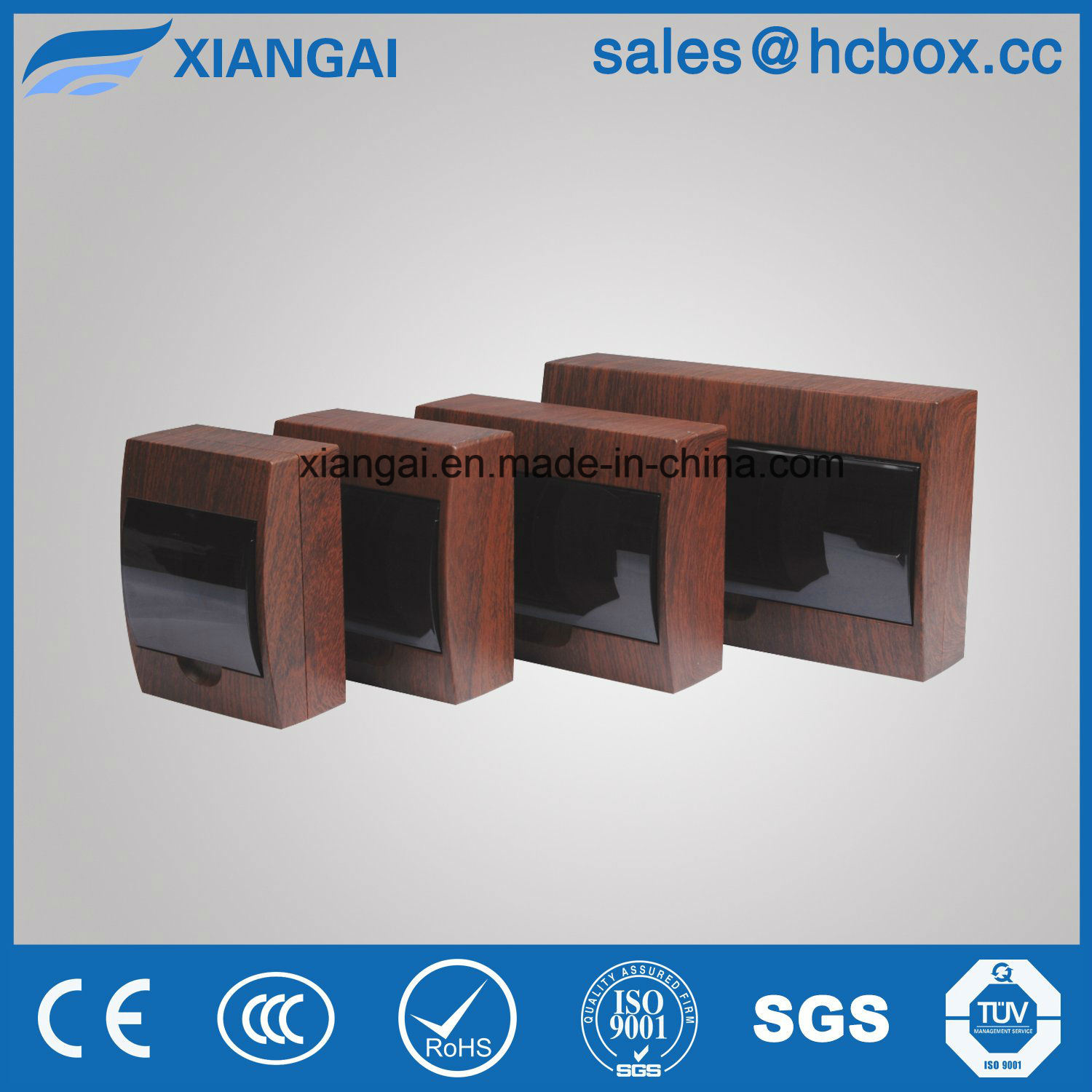 Plastic Distribution Box Brown Wooden Color Distribution Box Newest Color Tsm Box