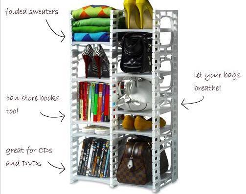 Plastic Save Space Shoes Rack