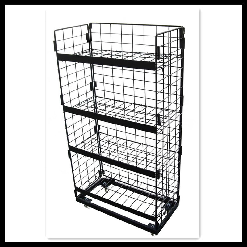 Foldable Wire Shelf Metal Display