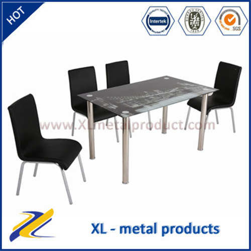 Buy Dining Room Furniture Glass Top Stainless Steel Table