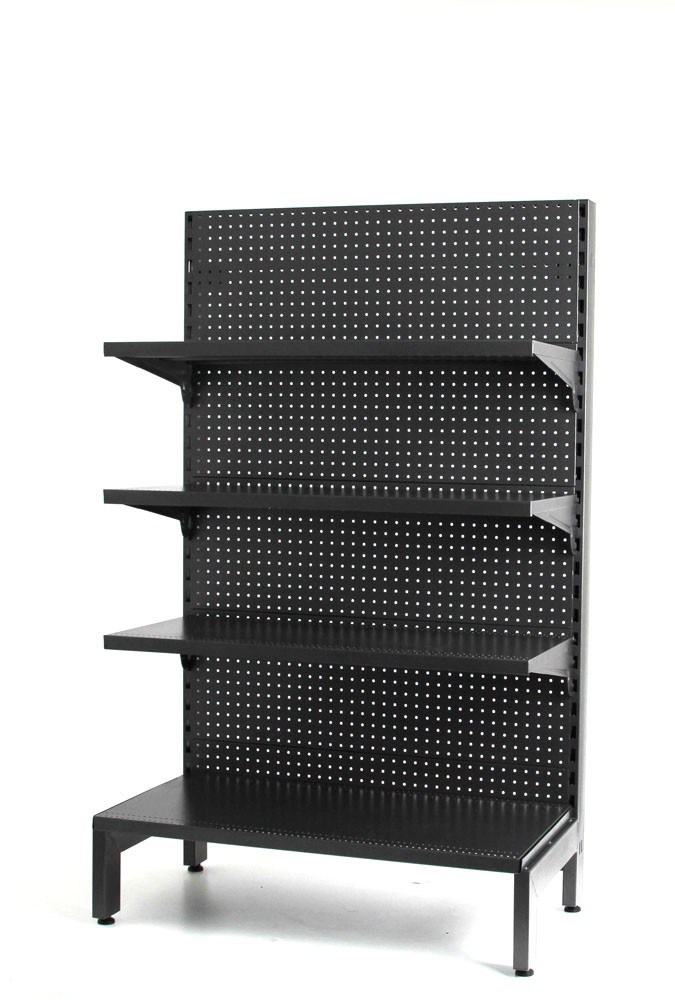 Store Punch Hole Panel Supermarket Retail Shelving Gondola Shelf