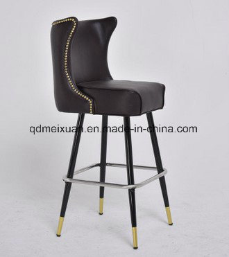 Factory Direct Sale Contracted Creative Cafe Bar Metal Chair Stool Back Bar Chair (M-X3621)