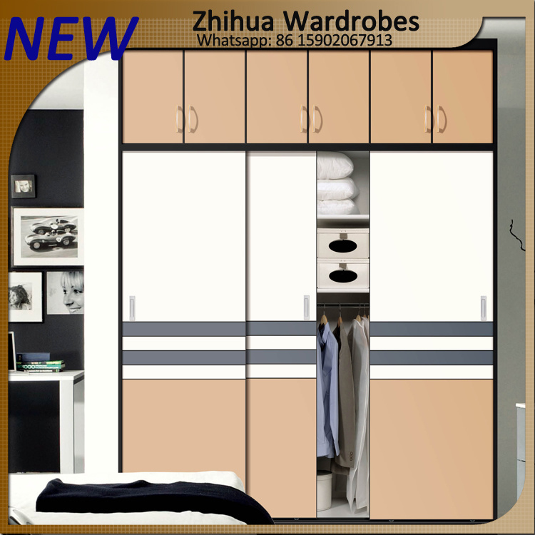 Modern Wooden Wardrobe Design with 2 Sliding Doors