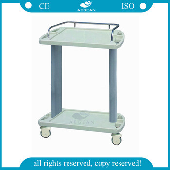 AG-Lpt001A Ce ISO with Stainless Steel Guardrails Hospital Trolley Medical Cart