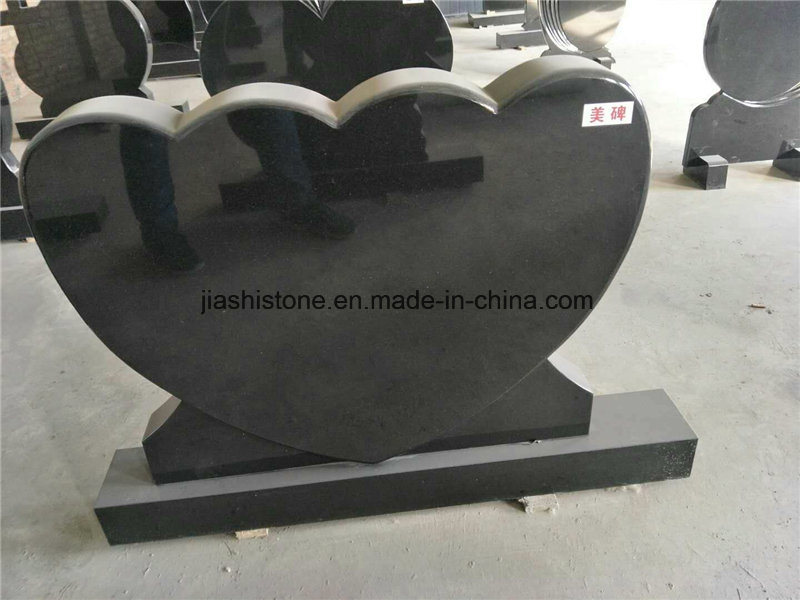 European/Russian Style Aboslute Black Granite Monument / Tombstone