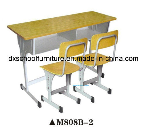 High Quality Wooden Furniture School Table and Chair