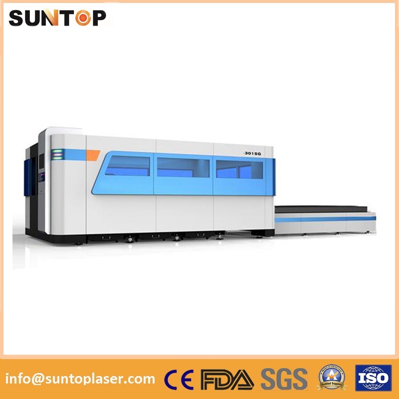 1000W Sheet Metal Laser Cutting Machine, Dual Exchange Working Table, Full Enclosed Model