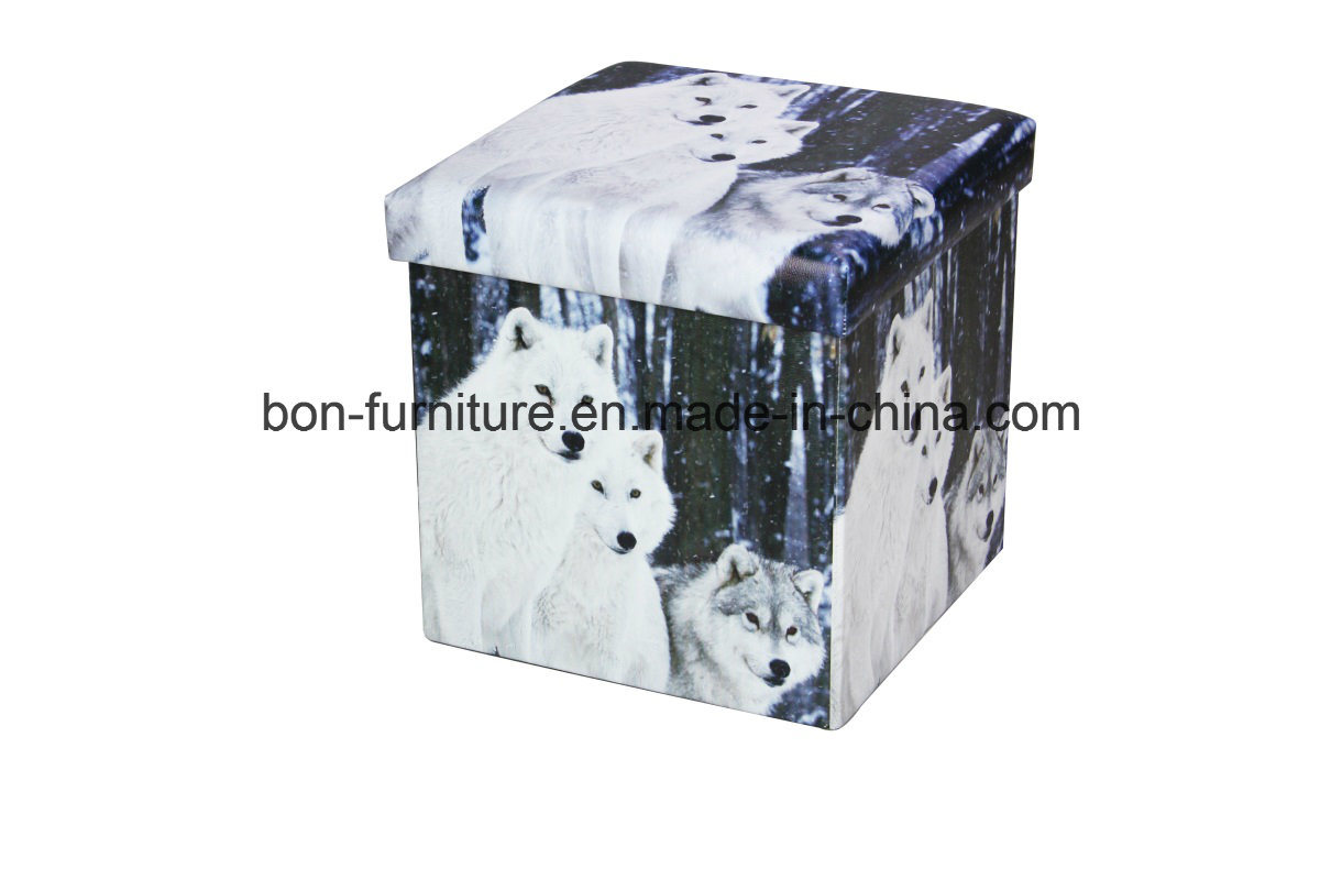 PVC Leather Functional Foldable Storage Stool