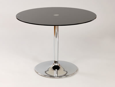 Black Glass Table on Becks Black Glass Table