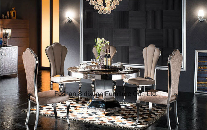 Modern Hotel Dining Chair Stainless Steel Restaurant Furniture