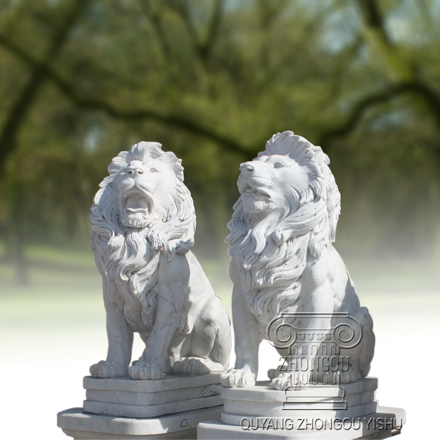 Marble Lion Sculpture, Animal Statue Sculpture