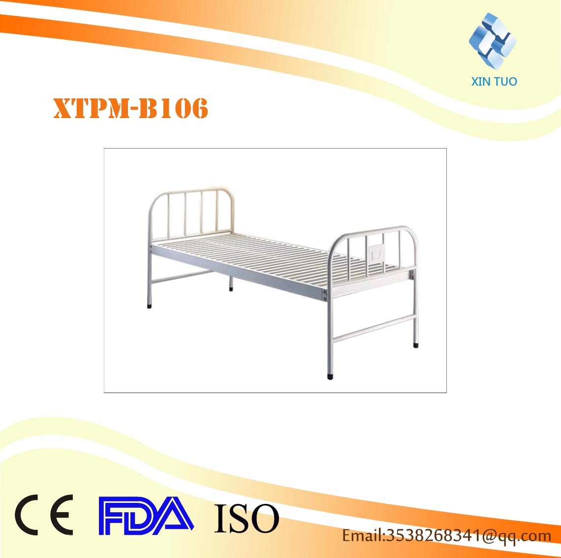 Superior Quality Flat Medical Care Bed