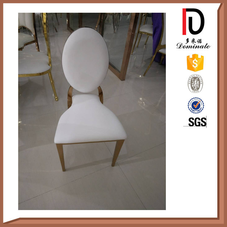 Hot Selling Royal Gold Stainless Steel Chairs with PU Leather