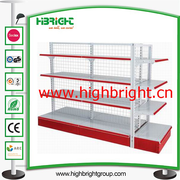 Back Wire Mesh Net Cheap Retail Store Gondola Shelves