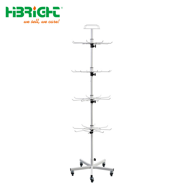 Wholesale Custom Hook Rotation Display Stand Rotating Sock Display Rack