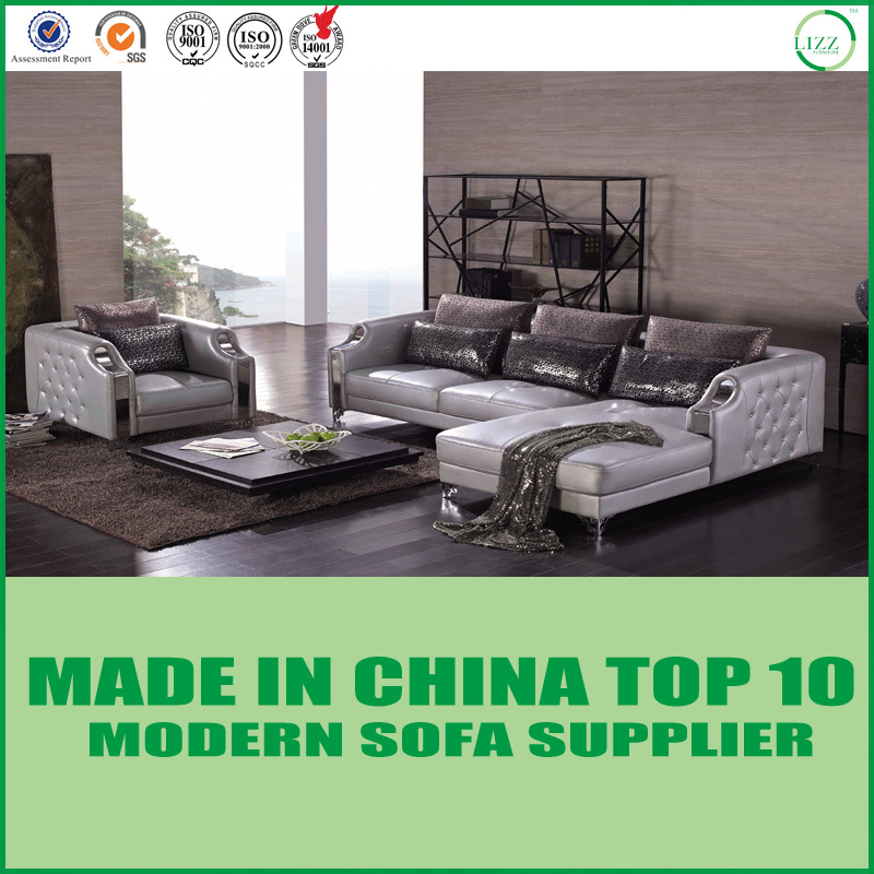 Leather Furniture Modern Corner Stainless Sofa