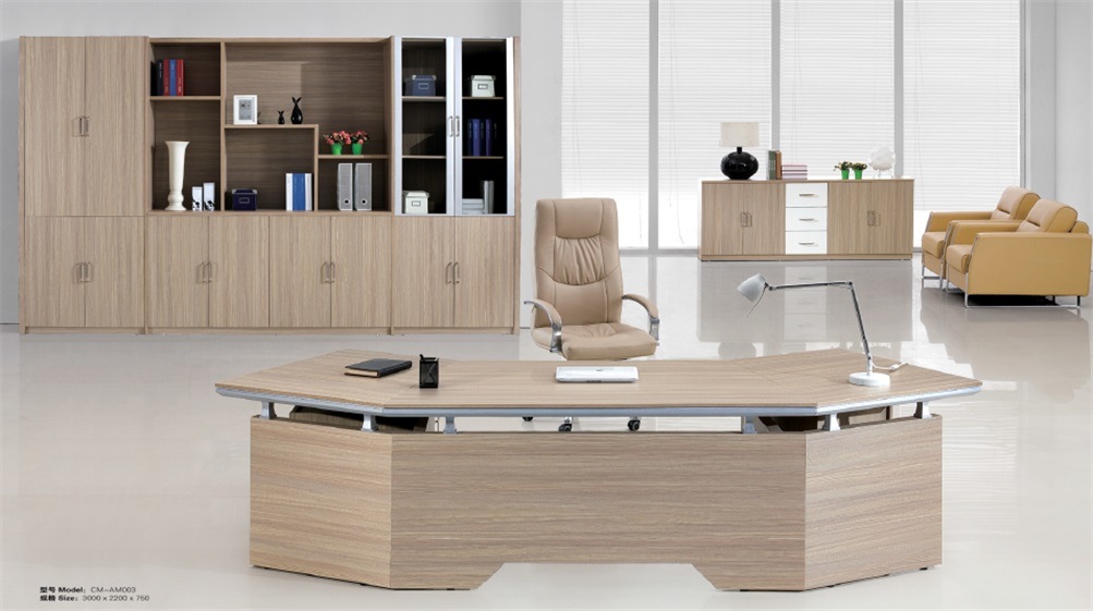 L Shape Big Size Office Furniture Executive Boss Manager Office Table (CM-003)