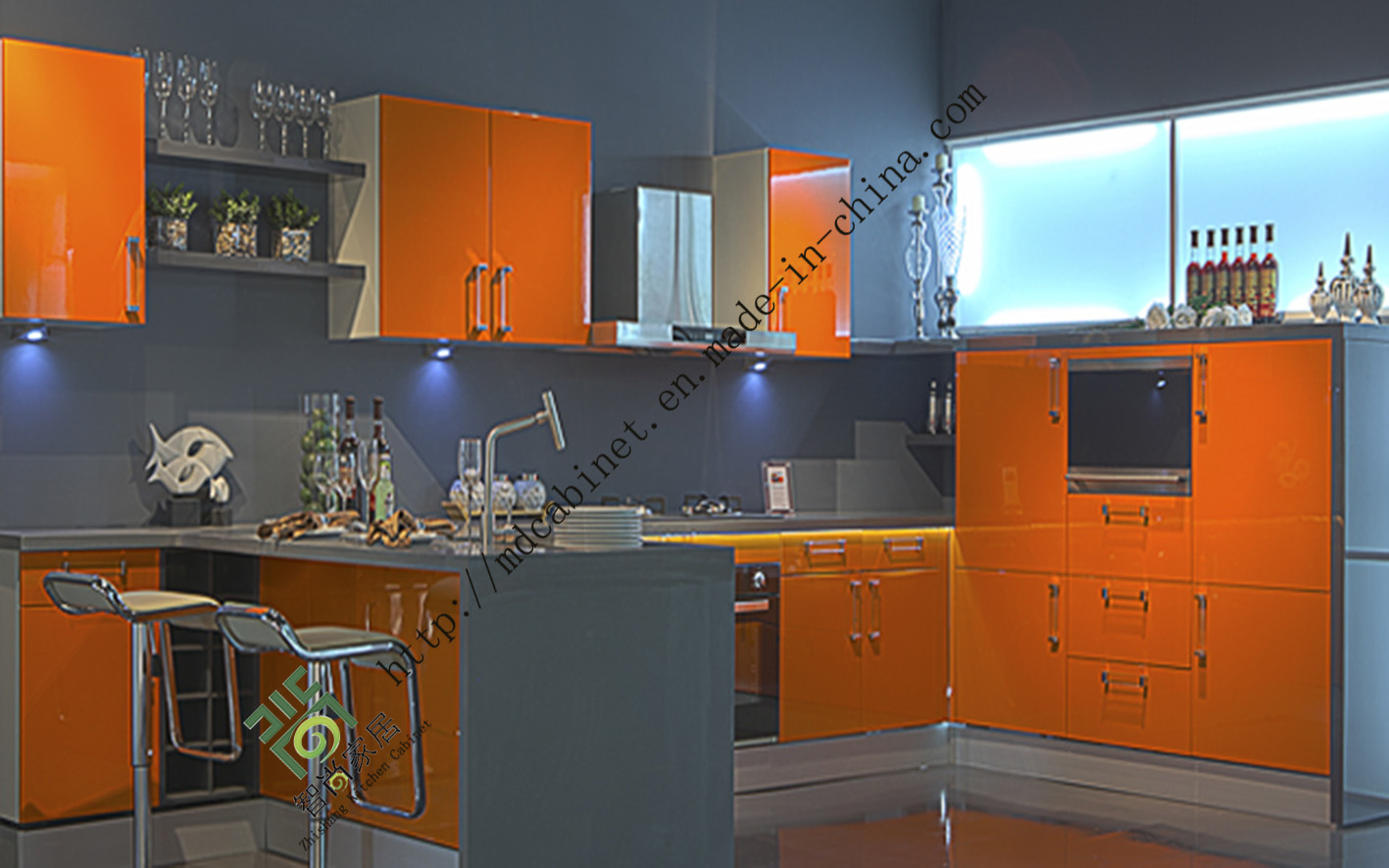 Good Quality UV Kitchen Cabinet (zs-167)