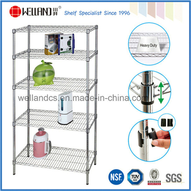 New Promotion Commercial Adjustable Anti-Bacterial Coating Metal Wire Shelving