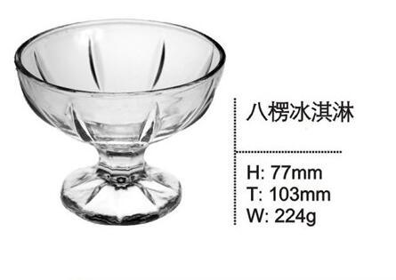 Good Quality Ice Cream Glass Bowl Hot Sale Tableware Glassware Sdy-F00439