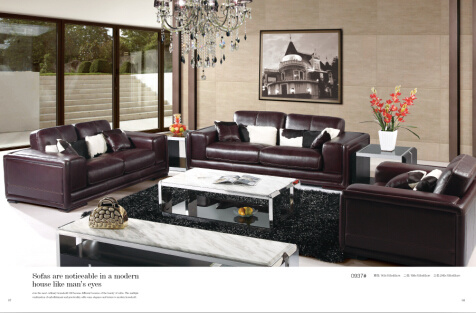 Leather Sofa Furniture Modern Sofa with Genuine Leather Sofa