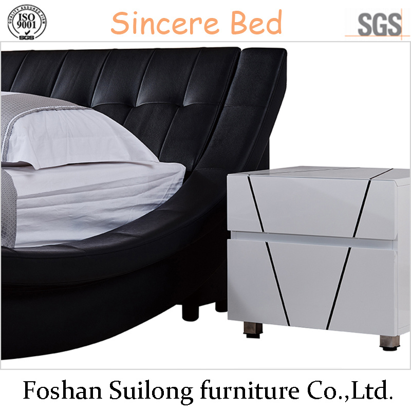 Modern Style Leather Bed 1109