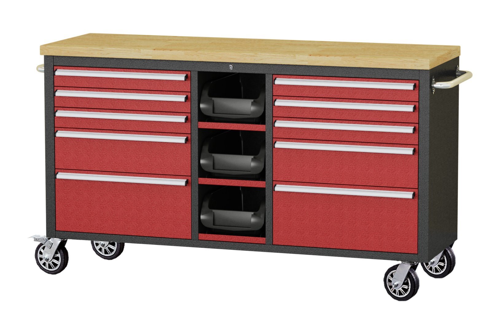 60inch with 3 Box with Powder Coated Cheap Tool Cabinets Roller Cabinet