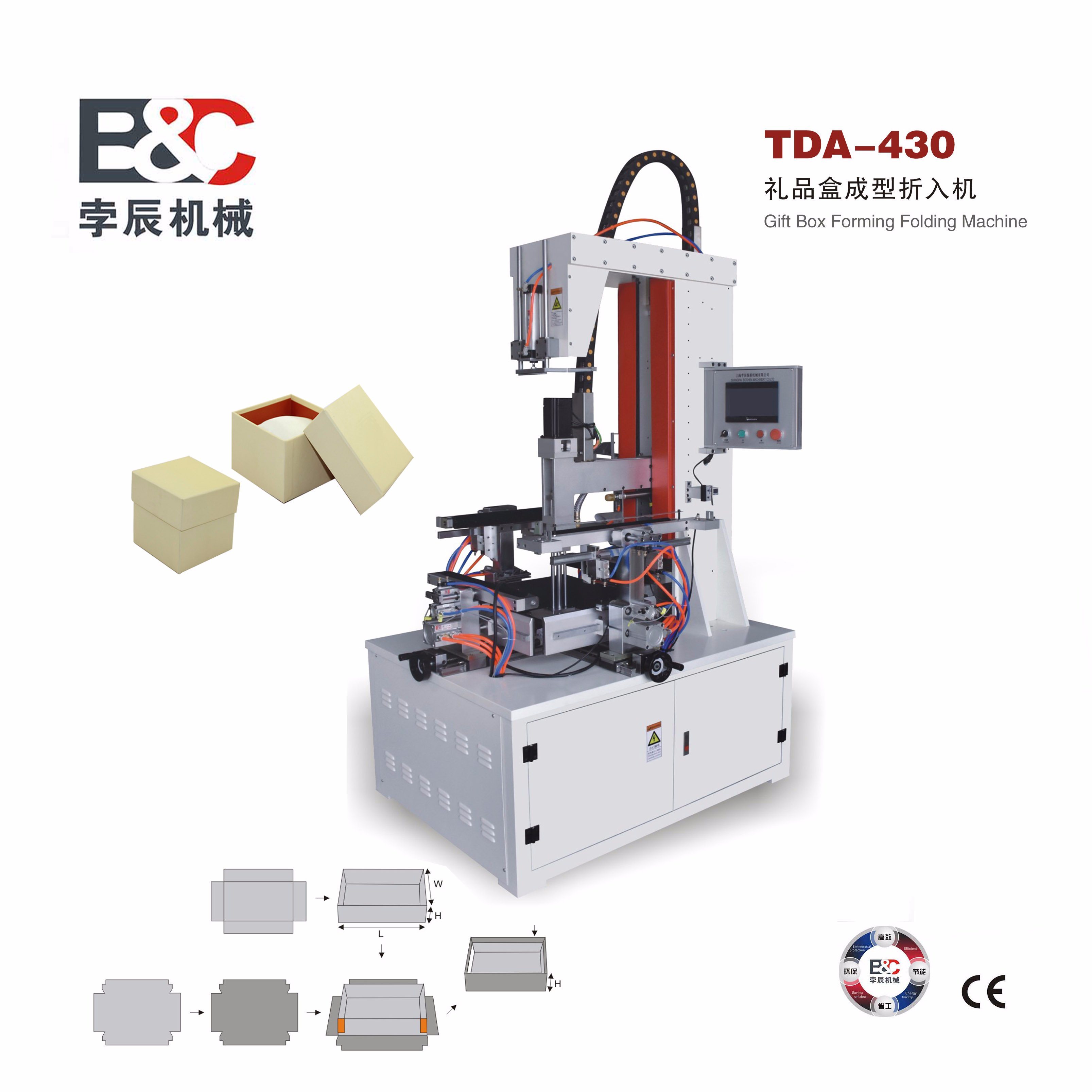 Semi-Automatic Cardboard Box Making Machine