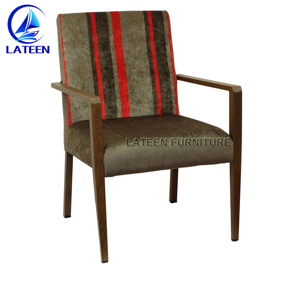 Wood Chair with Armrest