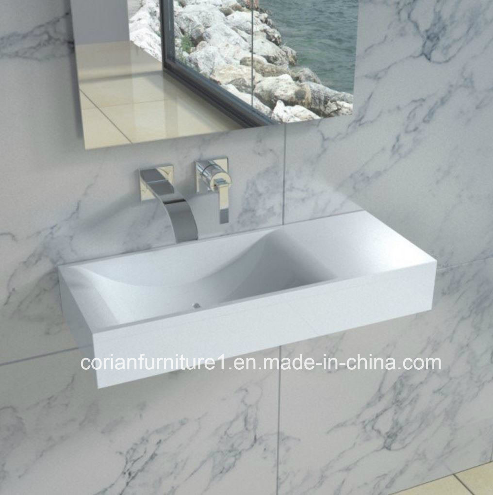 Hi Macs Solid Surface Custom Sized Bathroom Hand Washing Basin