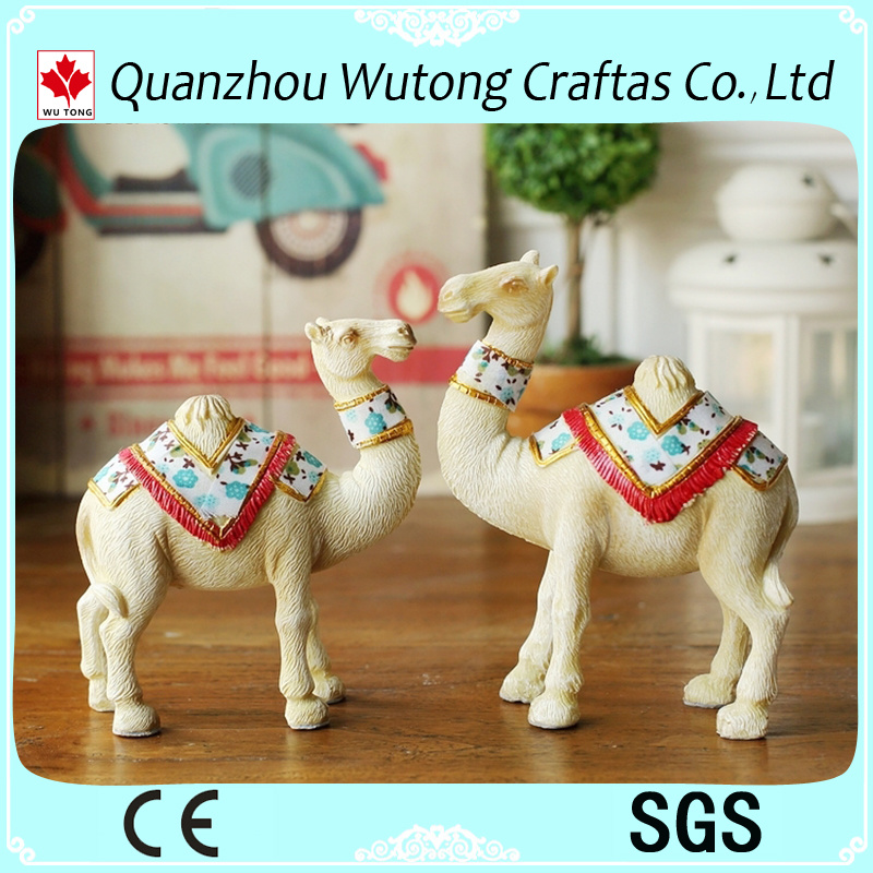 Home Decoration Birthday Present Souvenir Resin Camel Statues Animal Sculptures