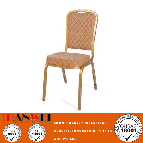 Hotel Metal Frame Restaurant Chair Wooden Furniture