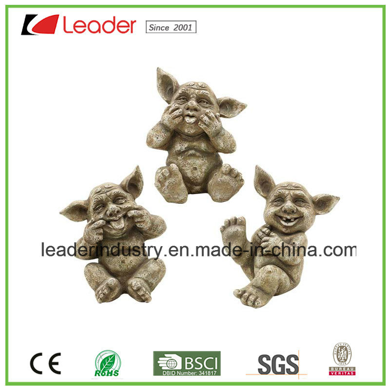 New Polyresin Funny Gargoyle Figurines for Garden Decoration